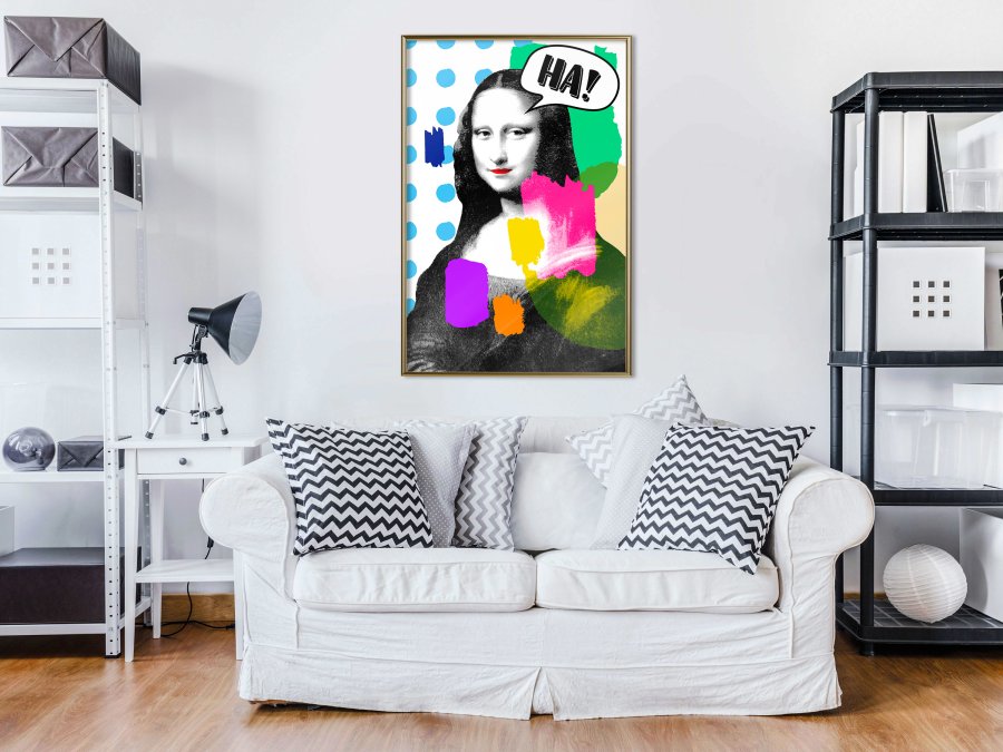 ARTGEIST Plakat med ramme - Mona Lisa's Laughter