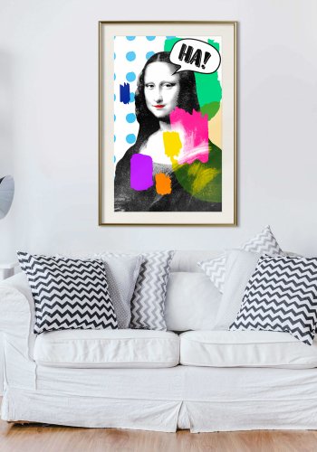 ARTGEIST Plakat med ramme - Mona Lisa's Laughter