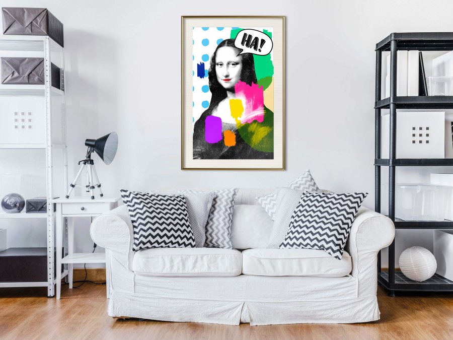ARTGEIST Plakat med ramme - Mona Lisa's Laughter