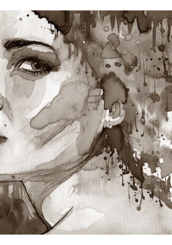 ARTGEIST Fototapet - Black Lady, smuk kvinde (flere strrelser)