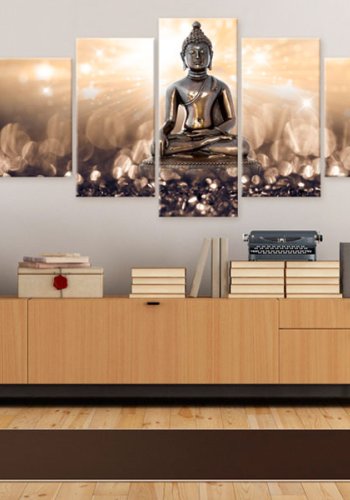 ARTGEIST billede trykt p lrred - Inspiring Contemplation, 5-delt - Flere strrelser