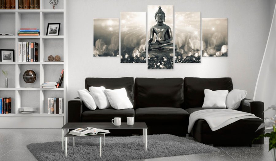 ATGEIST billede trykt p lrred - Deep in Reverie, 5-delt - Flere strrelser