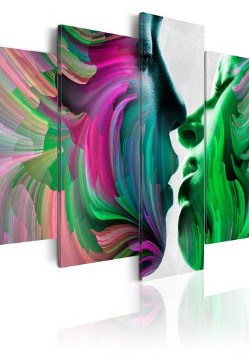 ARTGEIST billede trykt p lrred - Colours of Love, 5-delt - Flere strrelser