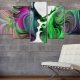 ARTGEIST billede trykt p lrred - Colours of Love, 5-delt - Flere strrelser