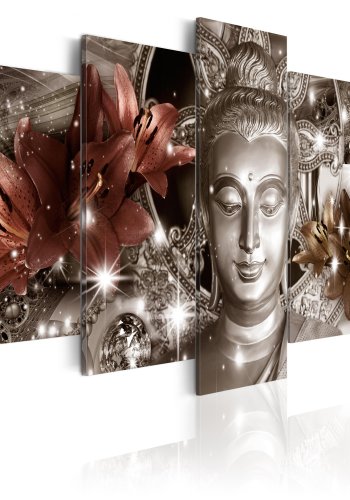 ARTGEIST billede trykt p lrred - Jewel of Meditation, 5-delt - Flere strrelser