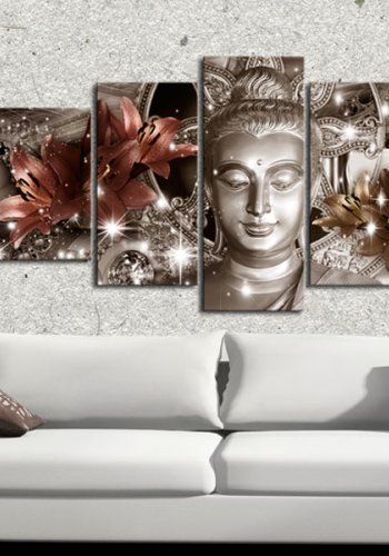 ARTGEIST billede trykt p lrred - Jewel of Meditation, 5-delt - Flere strrelser