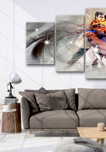 ARTGEIST billede trykt p lrred - Madness of Love, 5-delt - Flere strrelser