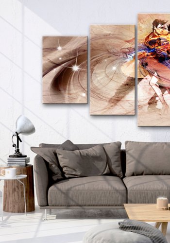 ARTGEIST billede trykt p lrred - Lovers of the Time, 5-delt - Flere strrelser 