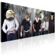 ARTGEIST billede trykt p lrred - Animal Faces, 5-delt - Flere strrelser