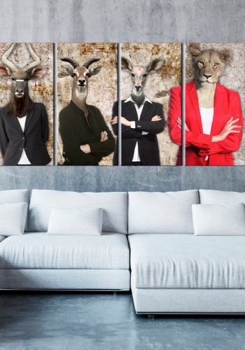 ARTGEIST billede trykt p lrred - Me and the Rest, 5-delt - Flere strrelser