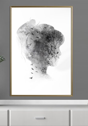 ARTGEIST Plakat med ramme - Head Full of Dreams