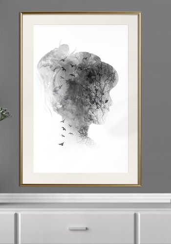 ARTGEIST Plakat med ramme - Head Full of Dreams