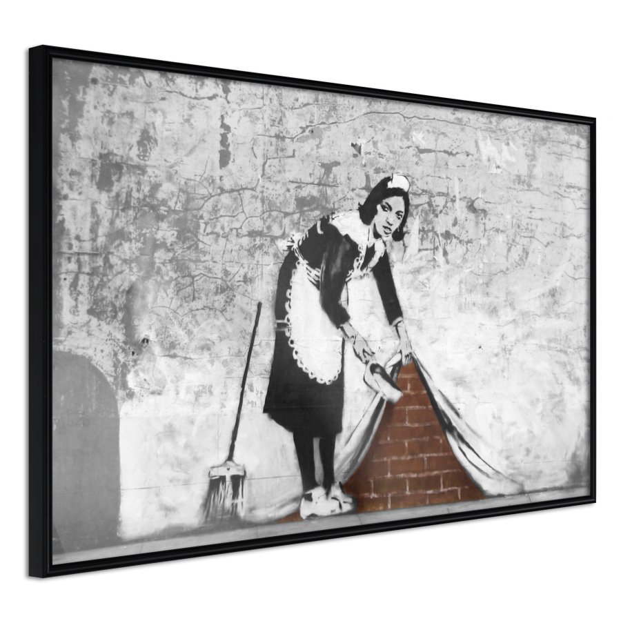 ARTGEIST Plakat med ramme - Banksy: Sweep it Under the Carpet