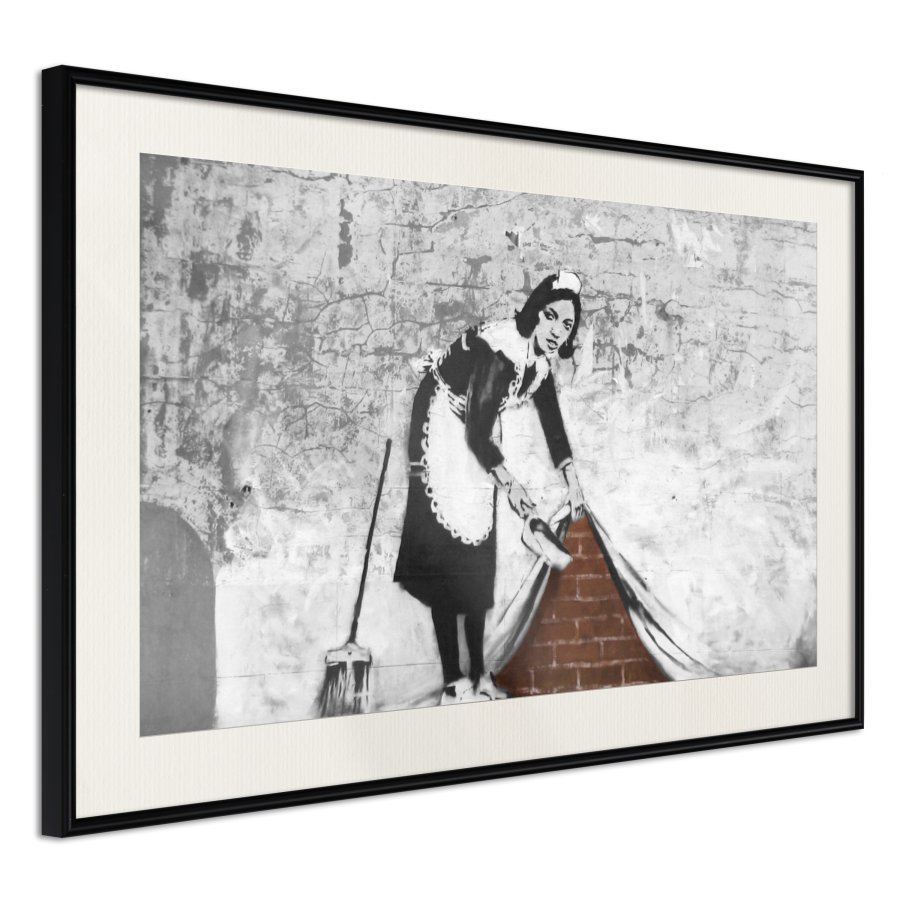 ARTGEIST Plakat med ramme - Banksy: Sweep it Under the Carpet