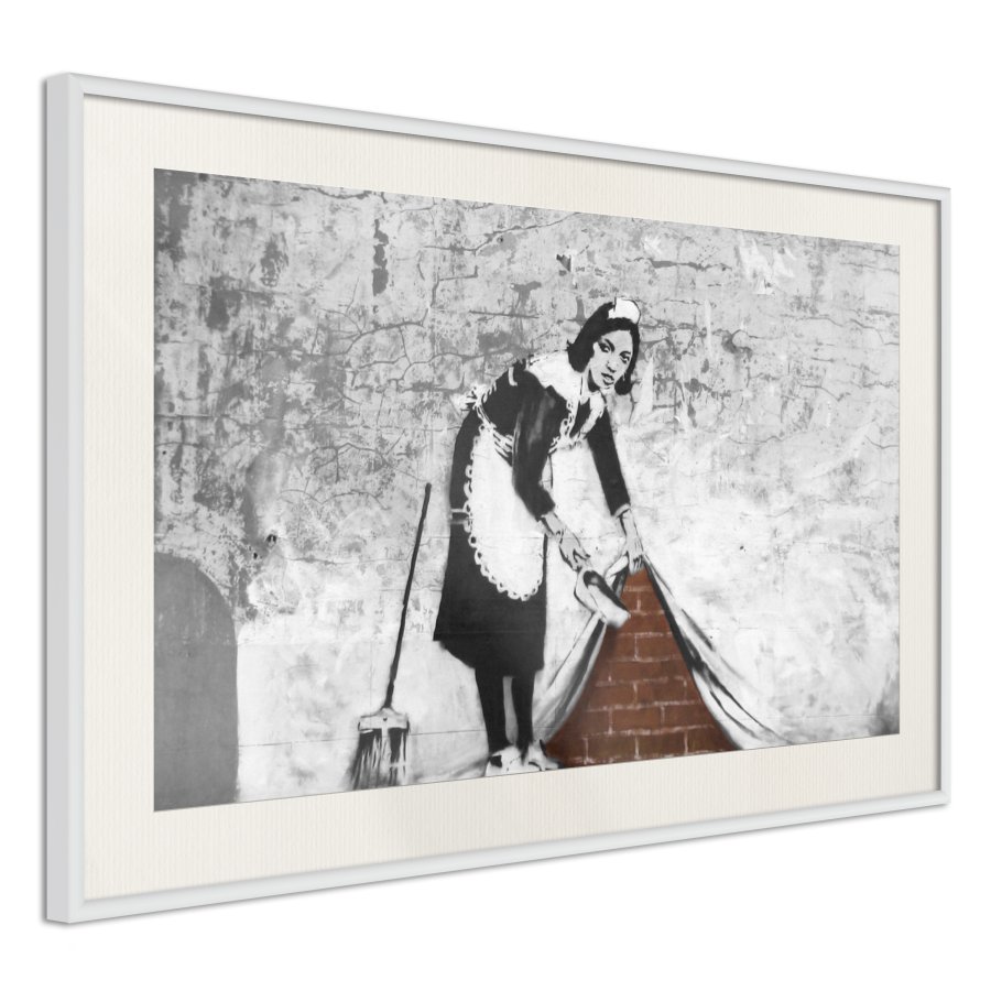 ARTGEIST Plakat med ramme - Banksy: Sweep it Under the Carpet