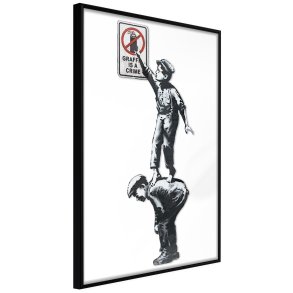 ARTGEIST Plakat med ramme - Banksy: Graffiti Is a Crime