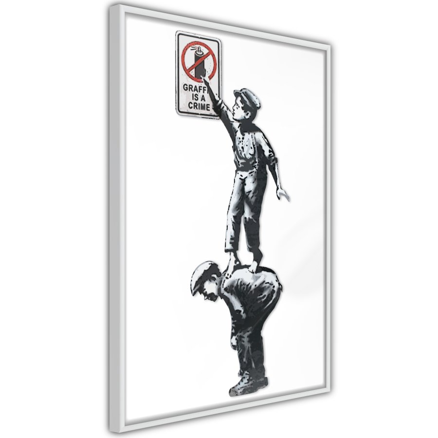 ARTGEIST Plakat med ramme - Banksy: Graffiti Is a Crime