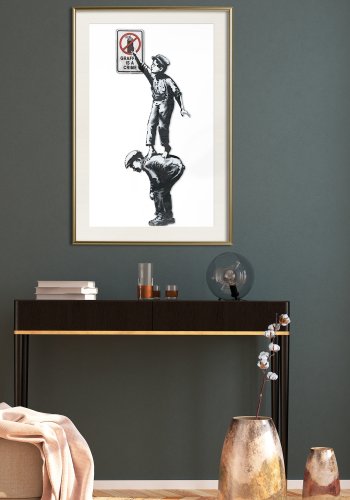 ARTGEIST Plakat med ramme - Banksy: Graffiti Is a Crime