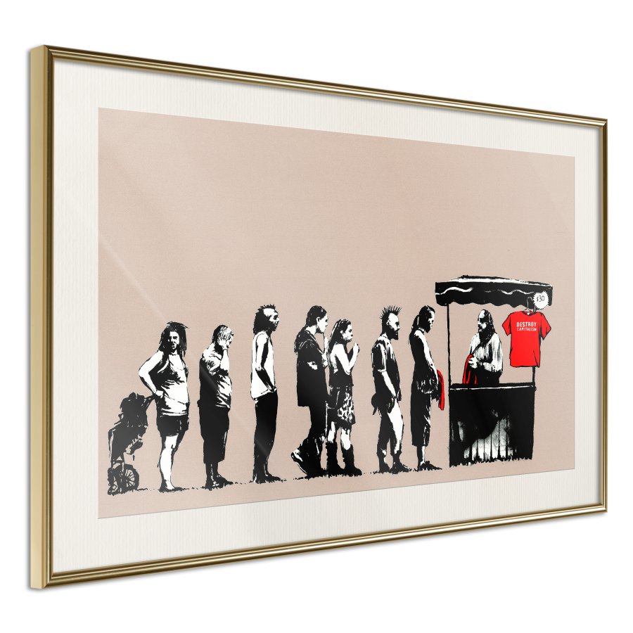 ARTGEIST Plakat med ramme - Banksy: Festival