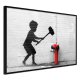 ARTGEIST Plakat med ramme - Banksy: Hammer Boy
