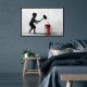 ARTGEIST Plakat med ramme - Banksy: Hammer Boy