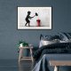 ARTGEIST Plakat med ramme - Banksy: Hammer Boy