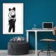 ARTGEIST Plakat med ramme - Banksy: Kissing Coppers I