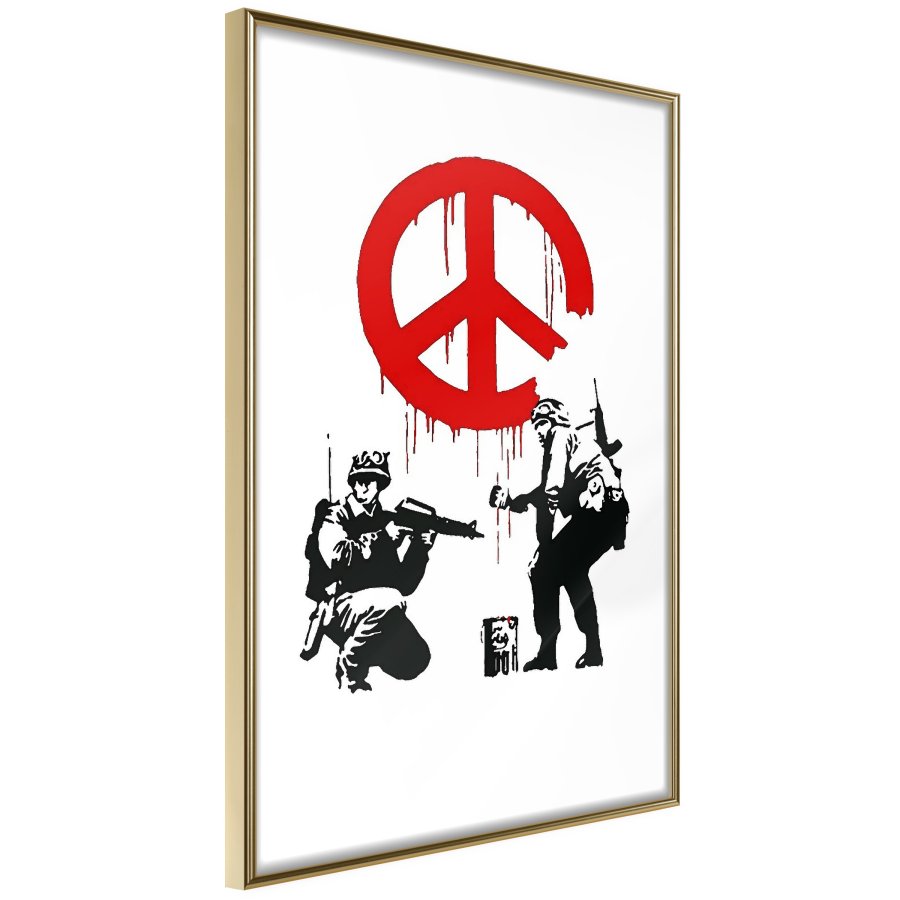 ARTGEIST Plakat med ramme - Banksy: CND Soldiers I