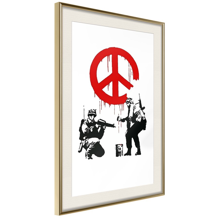 ARTGEIST Plakat med ramme - Banksy: CND Soldiers I