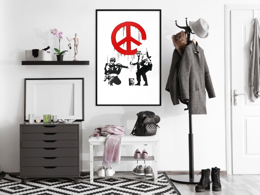 ARTGEIST Plakat med ramme - Banksy: CND Soldiers I