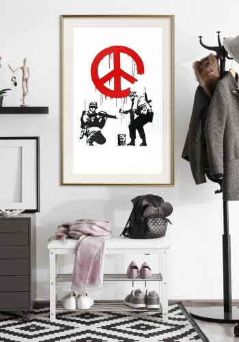 ARTGEIST Plakat med ramme - Banksy: CND Soldiers I