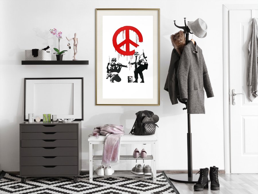 ARTGEIST Plakat med ramme - Banksy: CND Soldiers I
