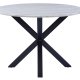 ACT NORDIC Heaven spisebord - hvid/sort marmor/metal, rund (:110)