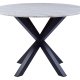 ACT NORDIC Heaven spisebord - hvid/sort marmor/metal, rund (:110)