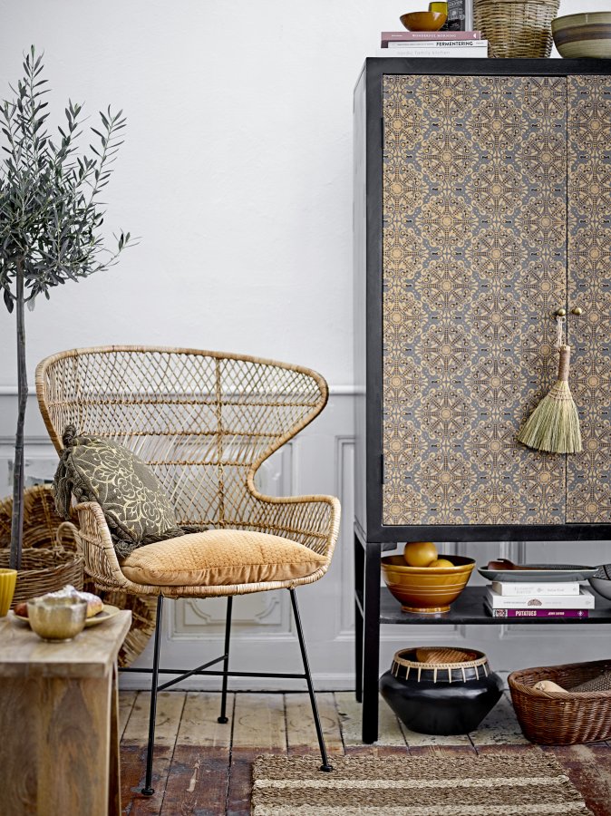 BLOOMINGVILLE Felex gulvtppe, rektangulr - natur vandhyacint (275x70)