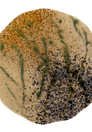 CREATIVE COLLECTION Larken Tallerken, Sort, Stentj