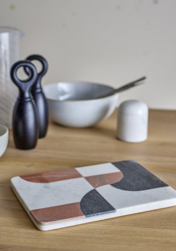 BLOOMINGVILLE Jazzi Skrebrt, Hvid, Marmor