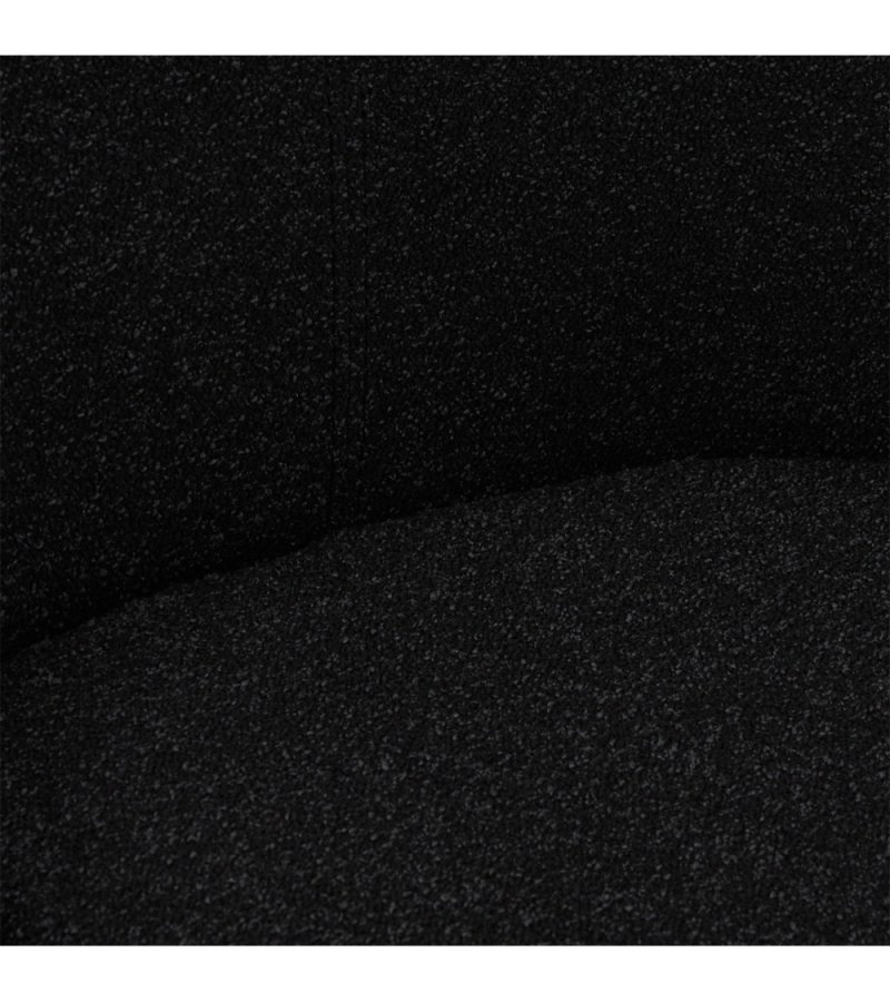 Helena spisebordsstol, m. drejefunktion - sort polyester stof og sort metal