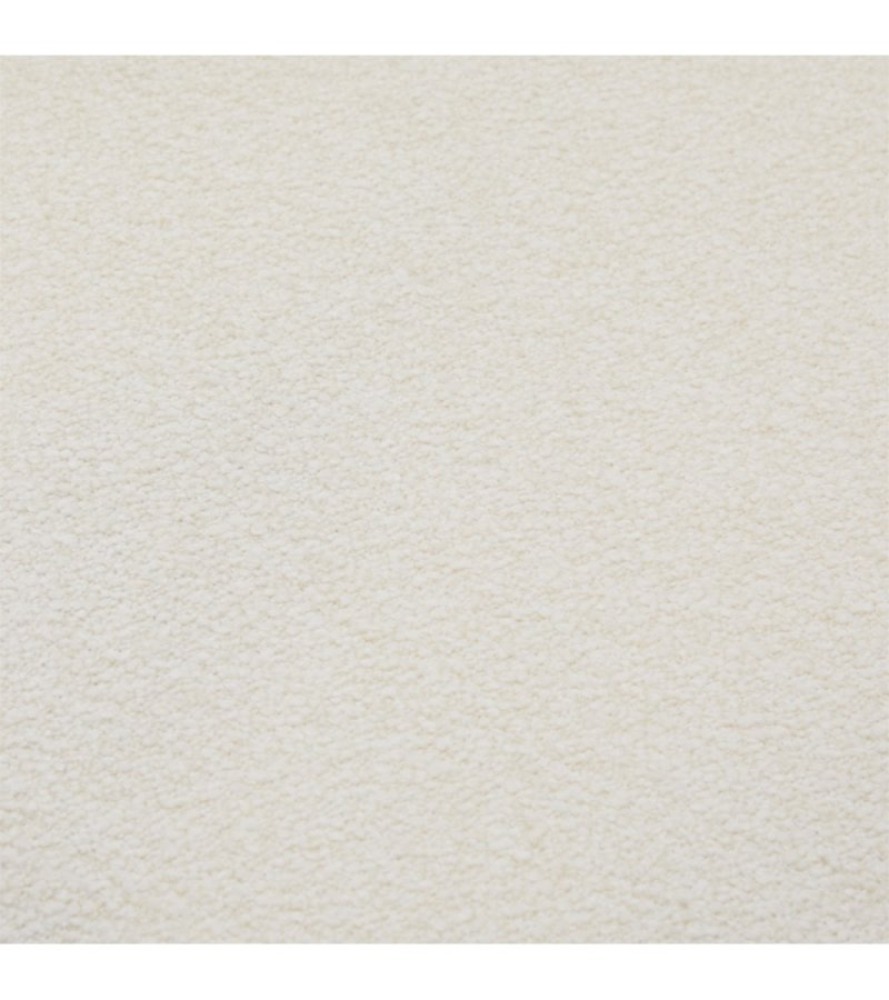 Helena spisebordsstol, m. drejefunktion - hvid polyester stof og sort metal