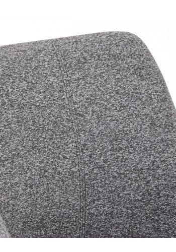 Helena spisebordsstol, m. armln og drejefunktion - gr polyester stof og sort metal