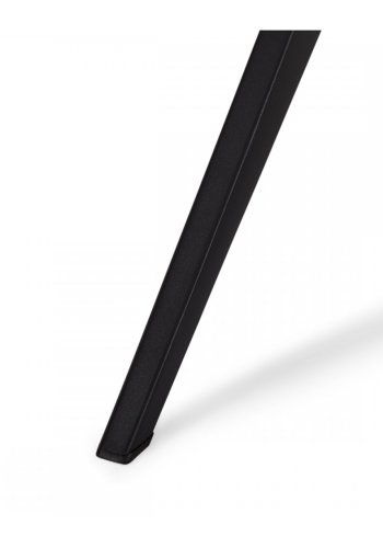 Helena spisebordsstol, m. armln og drejefunktion - hvid polyester stof og sort metal