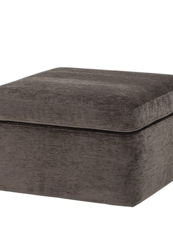 BLOOMINGVILLE Lanna puf, kvadratisk - brun polyester fljl (70x70)