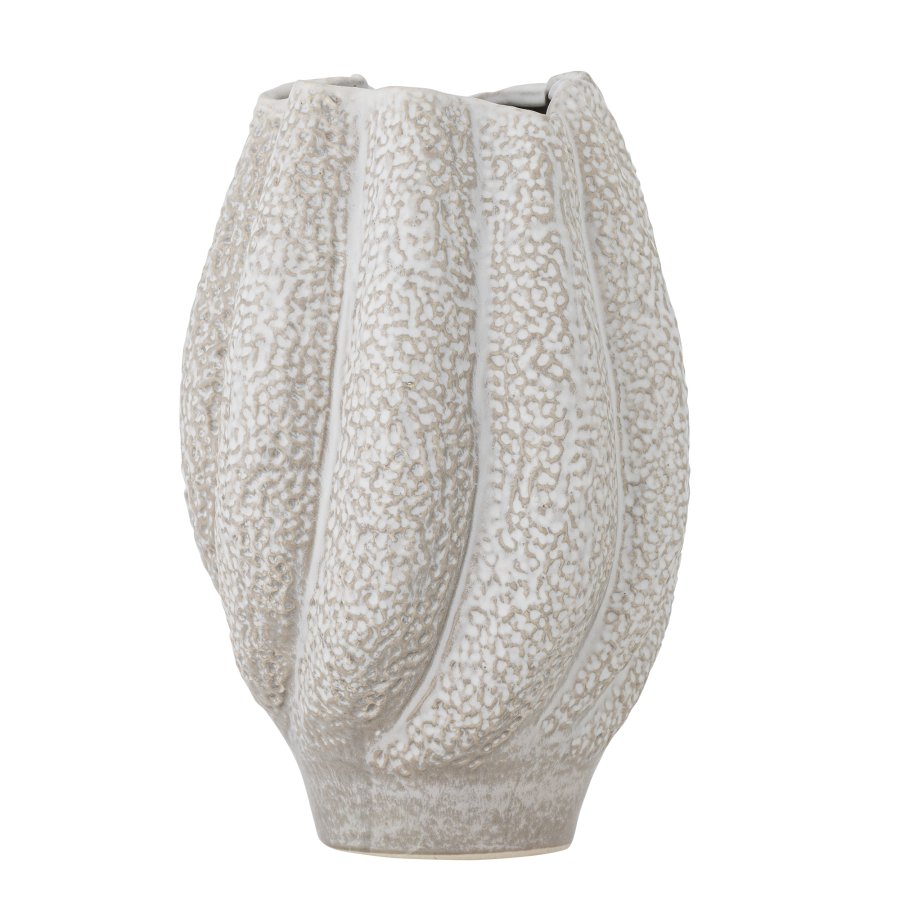 BLOOMINGVILLE Cove Vase, Hvid, Stentj
