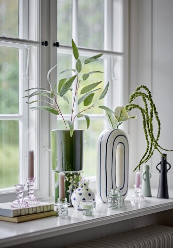 BLOOMINGVILLE Rhett Vase, Grn, Stentj