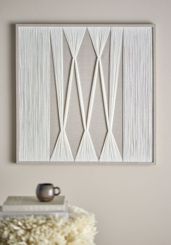 BLOOMINGVILLE Didder vgdekoration, kvadratisk - natur bomuld (80x80)