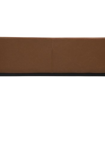 DAN-FORM Hype sofabnk - lysebrun kunstlder og sort stl