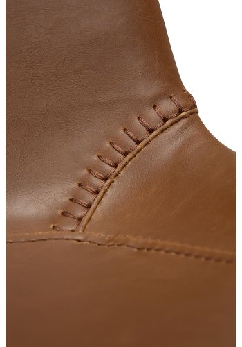 DAN-FORM Hype sofabnk - lysebrun kunstlder og sort stl