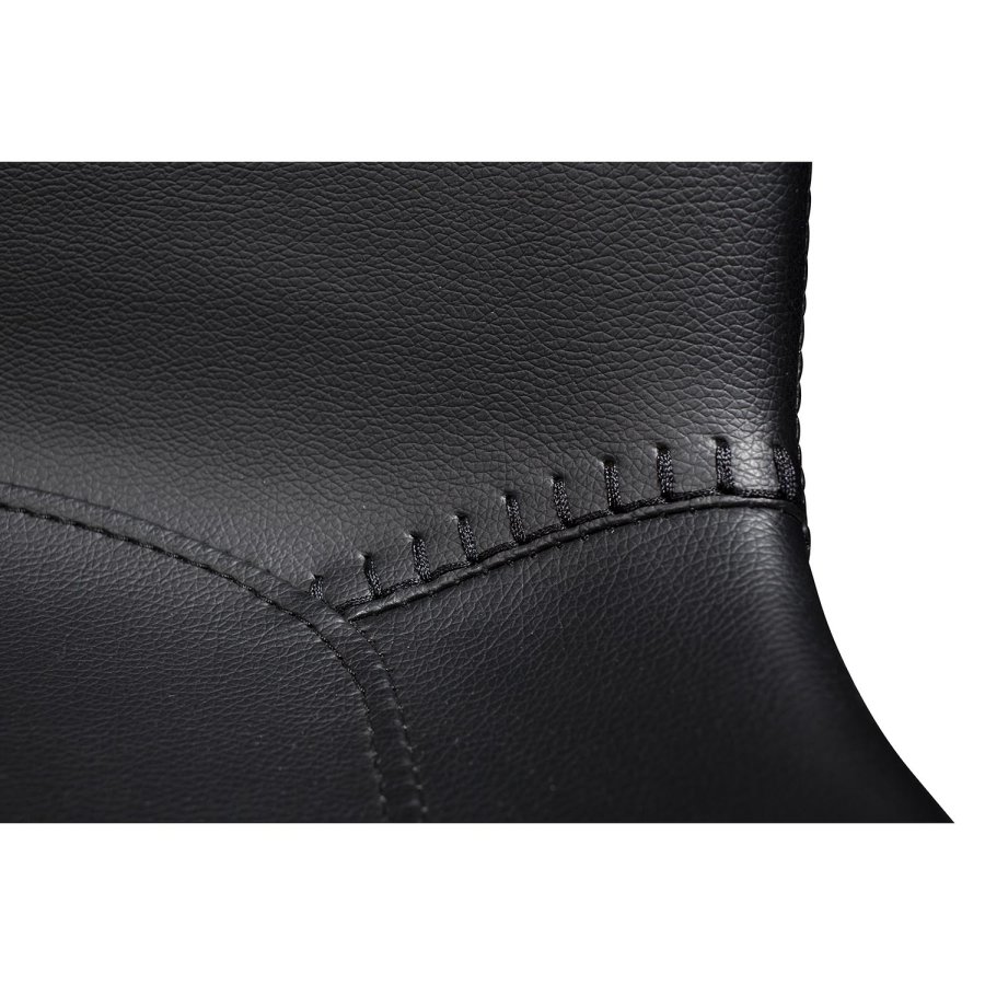 DAN-FORM Hype spisebordsstol - sort kunstlder og sort stl