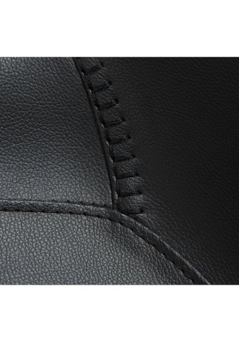 DAN-FORM Hype spisebordsstol - sort kunstlder og sort stl