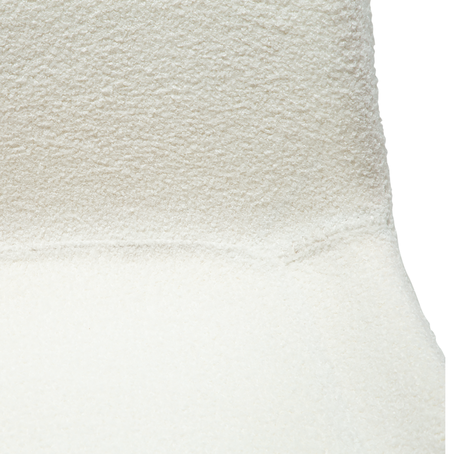 DAN-FORM Hype spisebordsstol - hvid/beige RPES bouclé stof og sort stl